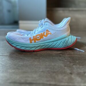 Hoka One One Women’s Carbon X 2 Running Shoes Size US7B - WHITE